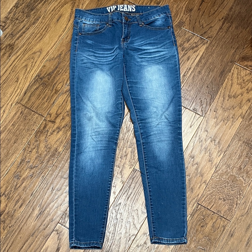 VIP Women's Classic Blue Skinny Jeans